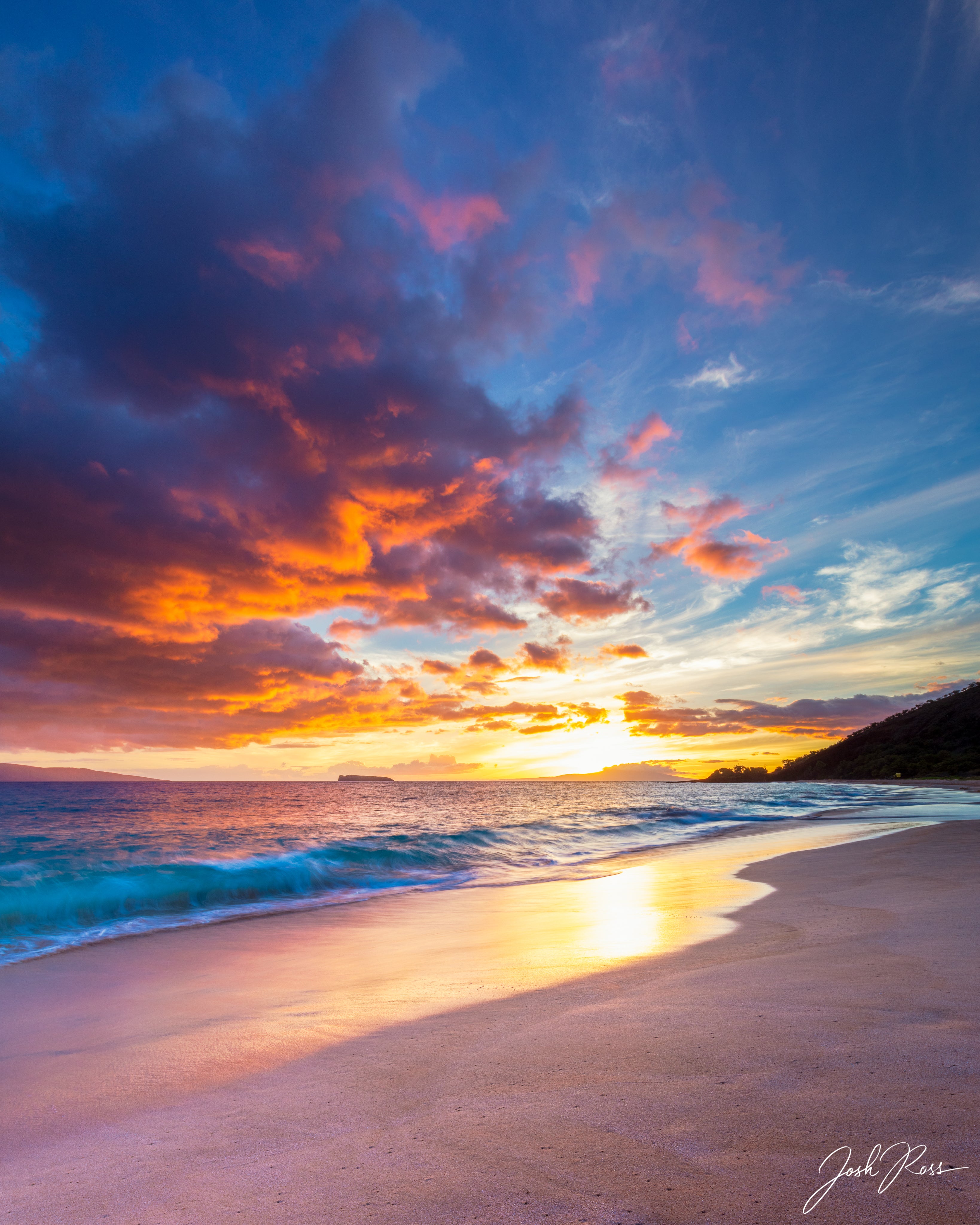 Atardecer en la gran playa